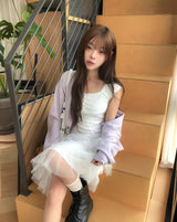 リタ シフォンフリルミディスカート