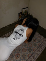 Dragon Mini Dress (White)