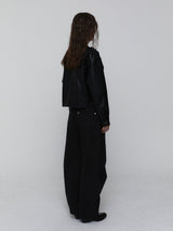Leather Biker Jacket_Black