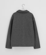 [unisex] Higgem Wool Collar Half Coat