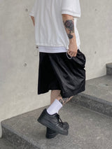 Nylon Pintuck Half Pants 2C