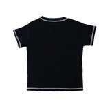 ロゴ刺繍Tシャツ ブラック