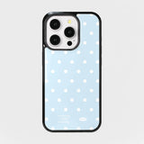 ホリデーエポキシバンパーケース (sky blue mini dot)