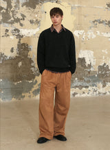 SUEDE POINT LINE PANTS