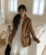 Autumn Suede Collar Jacket