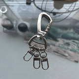2Type Carabiner Silver Keyring