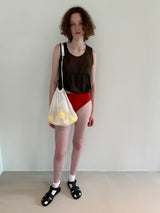 CROSS STITCH BAG  SEETHROUGH MEDIEM