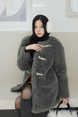 Toggle tteokbokki half-fur coat