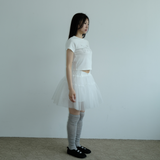 スウェットリルKIRIトップ _WHITE
