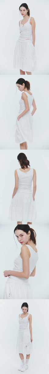 ANGEL BERMUDA PANTS white
