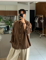 Cool Pin Tuck Linen Wide Pants