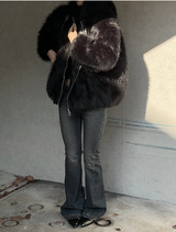 Low slim boots cut pants