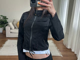 y2k slim zip jacket