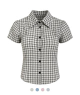 Liora Rustic Check Blouse