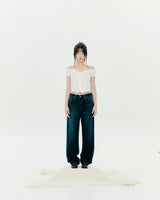 DOTDOT SHIRRING BLOUSE