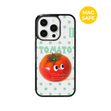 【MADE】トマト コンプレックス ホワイト アイフォン ケース [Glossy Glass/Magsafe]