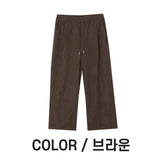LMN イノコーデュロイバンディングワイドパンツ (4 colors)