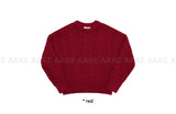 (WOOL) HEAVY CABLE KNIT