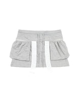  SWEAT BALLOON SKIRT GREY