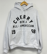 SHOULDER ARM PRINTING TATTOO PATCH CHERRY HOODIE🍒🩵🤍3COLOR