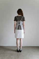 Sheer layered slip, White
