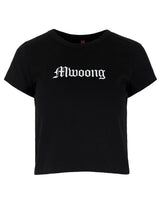 Mwoong Basic Crop T-shirts(BLACK)