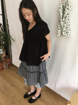 ロエリンシアリングキャップスリーブブラウス