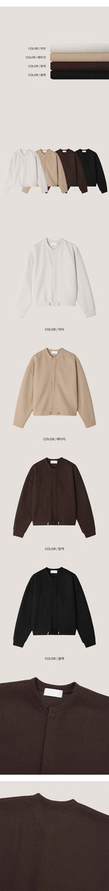 [S/S] ソフトラウンドネッククロップカーディガン(4color)