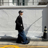 Real Big Balloon Snap Denim Pants