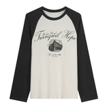 Mila Script Raglan Long Sleeve