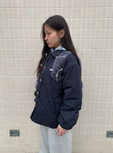 Hinyu Check Reversible Padded Jacket