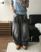 ムードグレーデニムパンツ
