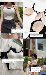 【MADE】Color combination cap sleeveless