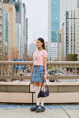 KIRSH X TOKYO ビックチェリークロップTシャツ【サーモン】