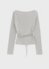 [MADE] Fullon Strap Boat-Neck Long-Sleeve T-Shirt