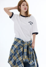 リンガーTシャツ ホワイト