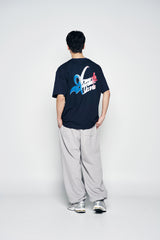 25SS フレンチスクリプトロゴショートスリーブTシャツ ダークネイビー