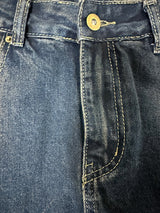 [BELT & INNER SHORTS] AUTUMN DENIM BROWN KHAKI DENIM SKIRT – SK