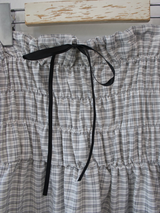 side button smocking skirt & dress 