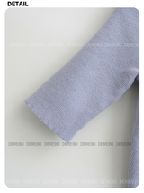 half-turtleneck slim line knitwear T-shirt