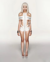CHAOS CROSS WHITE- TOP & BOTTOM SET