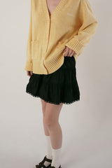 Nuts v-neck cardigan_butter