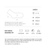 [3PACK] 1507 UNISEX DOT BASIC SOCKS - middle dot ivory colorpack