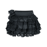 13DE MARZO Bear Lacy Bud Skirt