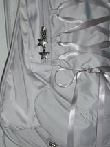 Lace up backpack _ Grey