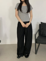 Briki Wide Pintuck Long Slacks