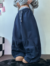 パンチングルーズヒップストリートロングパンツ 💙🤎2COLOR