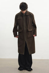 Multi Pocket Trench Coat