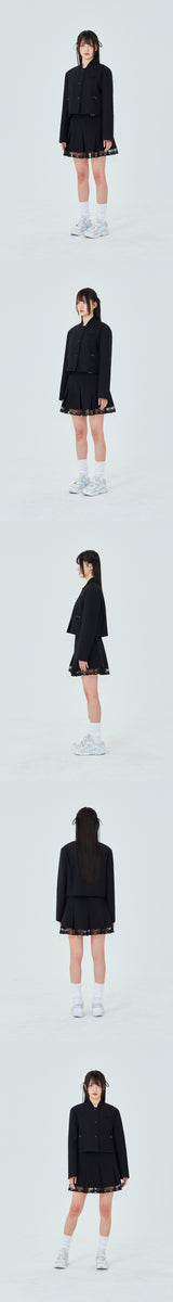 CORSAGE JACKET IN BLACK