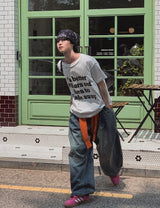バタープリントショートスリーブTシャツ